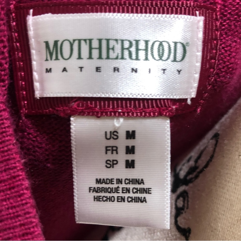 Long sleeved Burgundy Women’s Maternity Sweater Dress-Motherhood Maternity- $20 - Picture 6 of 7